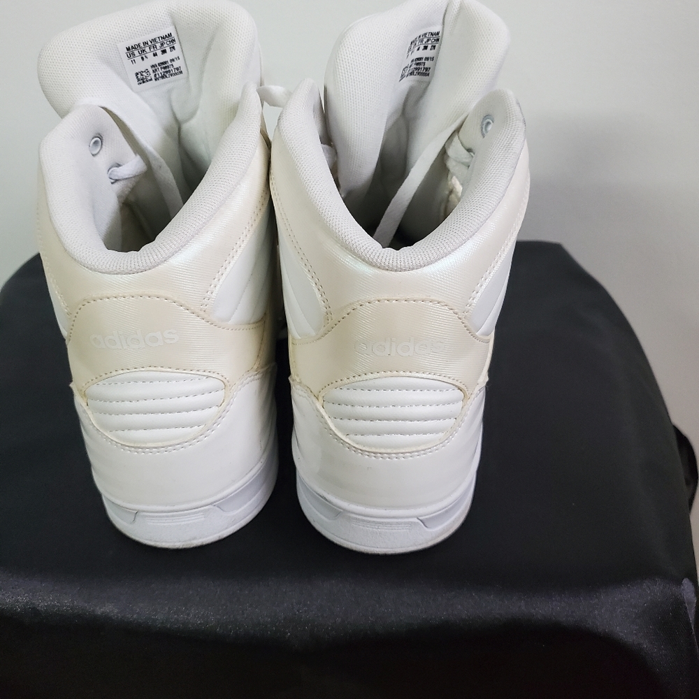 ADIDAS NEO White Hi-top Women Size 11 - Picture 4 of 4